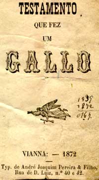 o referido testamento - contracapa do livrinho